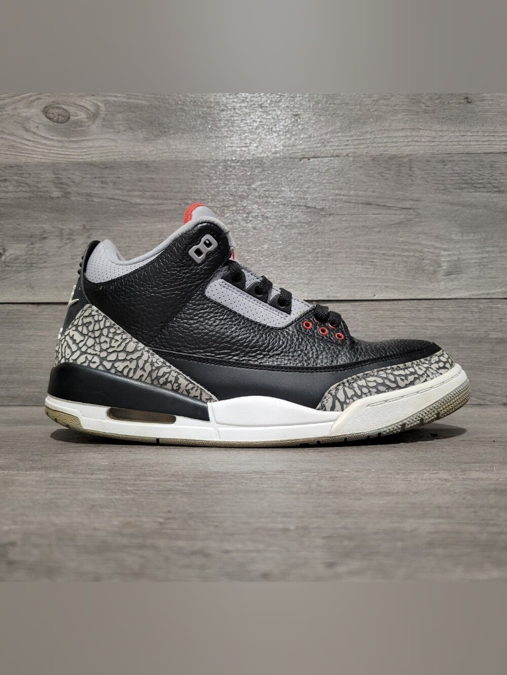 Air Jordan 3 Retro Black Cement 2017 Size 10 Basketball Shoes